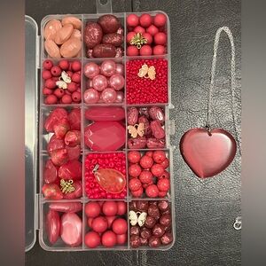 Craft Beads, RASPBERRY SMOOTHIE - SOME SEEDS, Jewelry Supplies, loose bulk beads